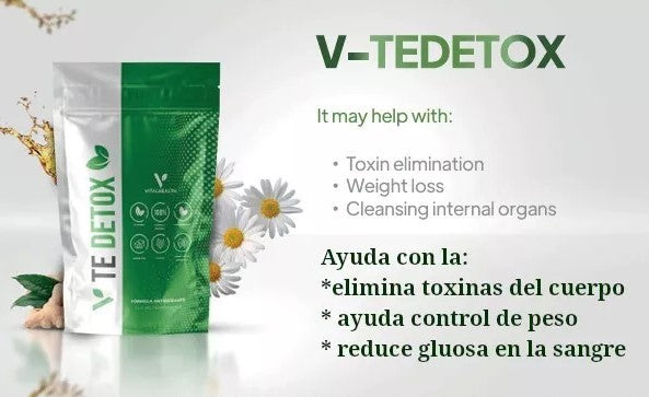 TE DETOX by Vitalhealth -Herbal Detox Drink (1 bag) gentle cleanse, may detox organs