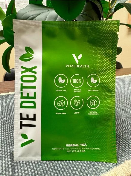 TE DETOX by Vitalhealth -Herbal Detox Drink (1 bag) gentle cleanse, may detox organs